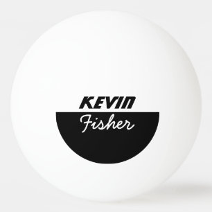 personalised b&w table-tennis-ball ping pong ball