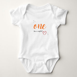 Personalised Baby 1st Birthday Bodysuit