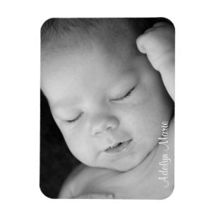 Personalised Baby Announcement Photo Magnet