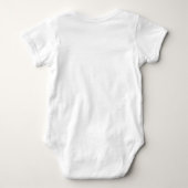 Personalised Baby Announcement With Name Baby Bodysuit (Back)