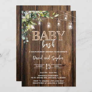 Personalised  Baby Bash Shower Invitation