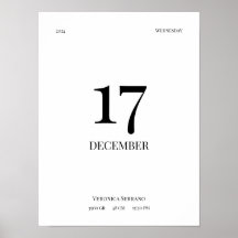 Personalised Baby Birth Poster - Minimalist Design