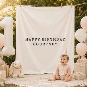 Personalised Baby Birthday First Birthday Decor Tapestry