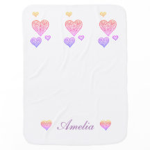 Personalised baby blanket with your baby's name