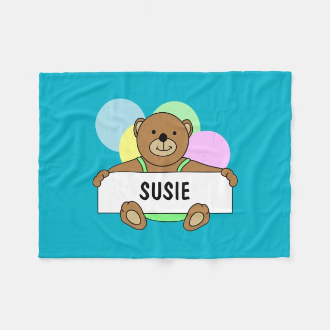 Personalised Baby Blankets (Front (Horizontal))