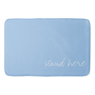 Personalised Baby blue Bath Mat