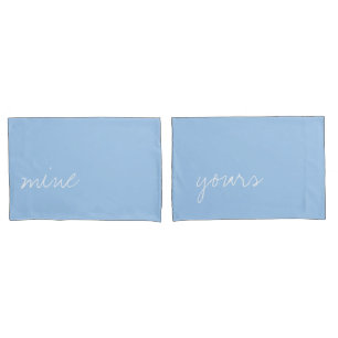 Personalised Baby Blue Colour Pillowcase