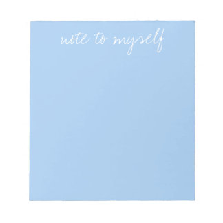 Personalised Baby Blue Notepad