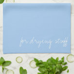 Personalised Baby Blue Tea Towel<br><div class="desc">Baby blue is a pale tint of azure,  one of the pastel colours. The first recorded use of baby blue as a colour name in English was in 1892.</div>