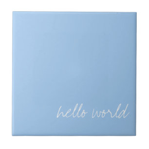 Personalised Baby blue Tile