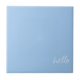 Personalised Baby blue Tile