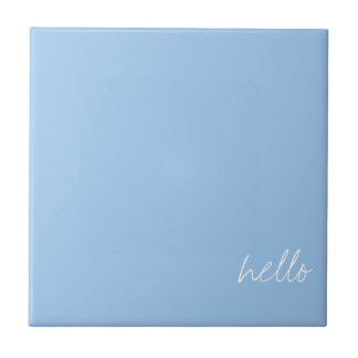 Personalised Baby blue Tile
