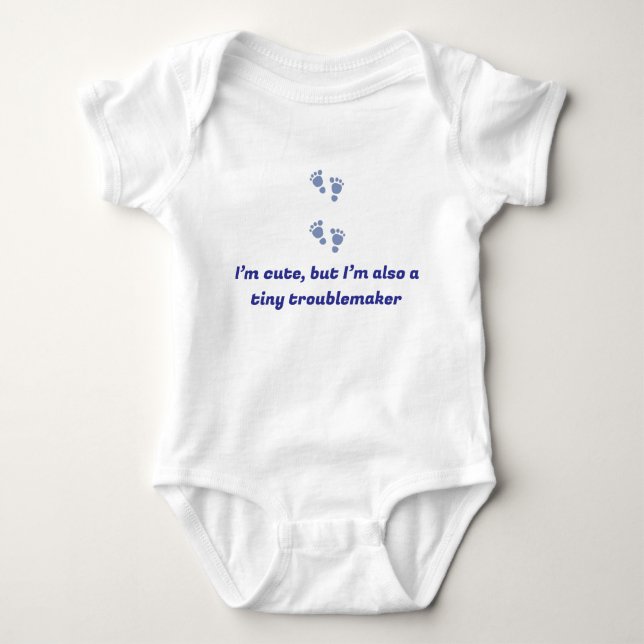 Personalised Baby Bodysuit with Hilarious Quotes (Front)