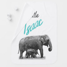 Personalised Baby Boy Blanket "Little Isaac"