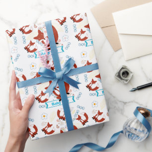 Personalised Baby Boy Wrapping Paper