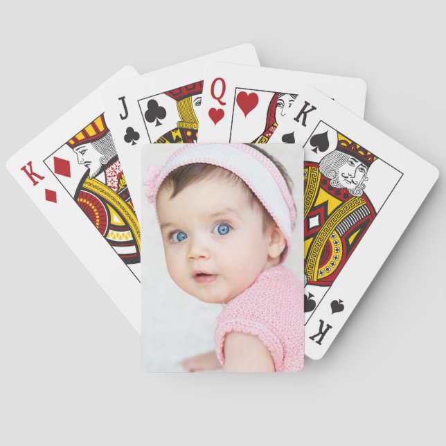 Personalised Baby/Child Photo Playing Cards (Back)