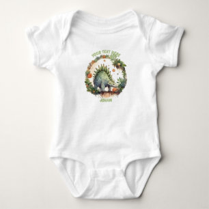 Personalised Baby Dinosaur bodysuit