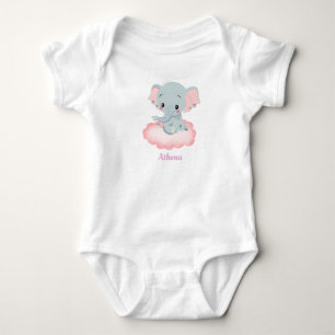 Personalised Baby Elephant  Bodysuit