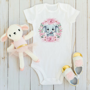 Personalised Baby Elephant Bodysuit Gift