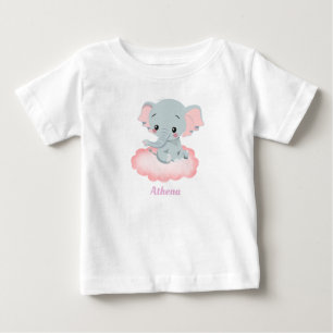 Personalised Baby Elephant T-Shirt