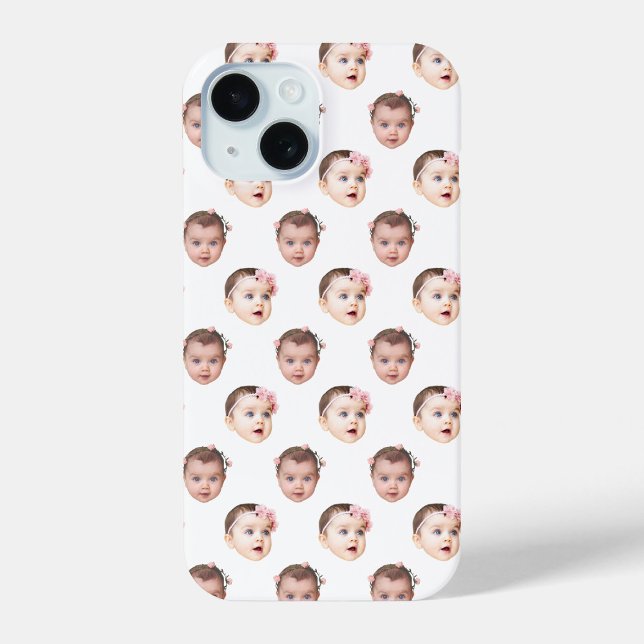 Personalised Baby Face 2 Photos White Case-Mate iPhone Case (Creator Uploaded)