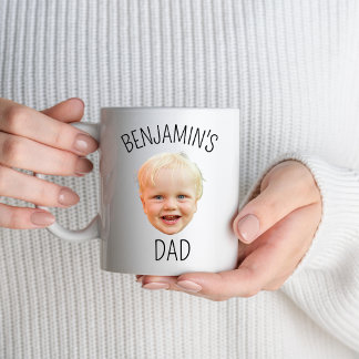 Personalised Baby Face Dad Mum Grandpa Grandma Mug