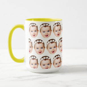 Personalised Baby Face Father's Day Funny Gift Ide Mug