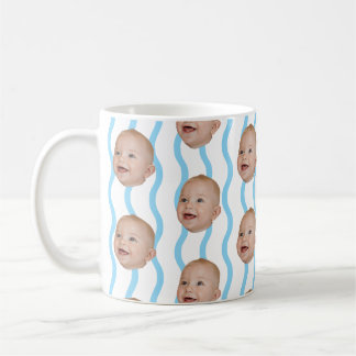 Personalised Baby Face Father's Day Gift For Dad Coffee Mug