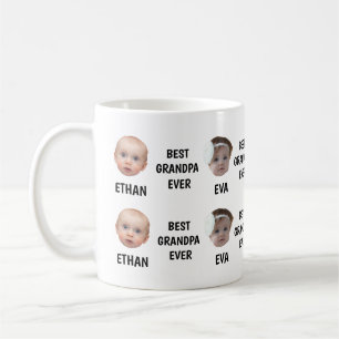 Personalised Baby Face Grandpa, Custom Kids Photo Coffee Mug