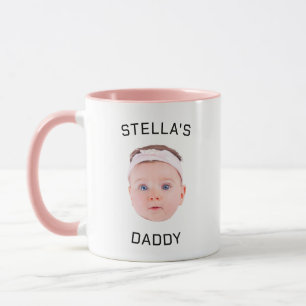 Personalised Baby Face Photo Dad Gift Mug