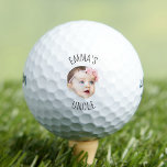 Personalised Baby Face Photo For New Uncle Golf Balls<br><div class="desc">The background needs to be transparent. Make sure the photo is cropped tightly to the object/face. If you have any problem cropping your photo, i can do it for you. Before placing an order, you have to send your photo to my message or email at ayokholid@gmail.com, and i will send...</div>