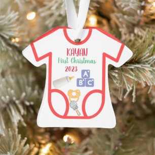Personalised baby first Christmas 2023 Ornament