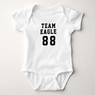 Personalised Baby Football Onsie Name and Number Bodysuit