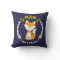 Personalised Baby Fox Wreath Pillow - Boy