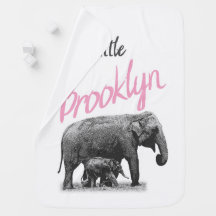 Personalised Baby Girl Blanket "Little Brooklyn"