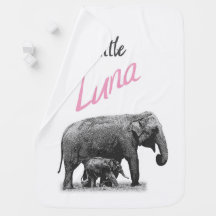 Personalised Baby Girl Blanket "Little Luna"