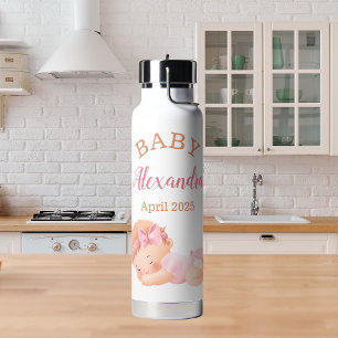 Personalised Baby Girl Name Water Bottle