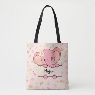 Personalised Baby Girl Tote