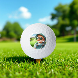 Personalised Baby Golfer Golf Balls