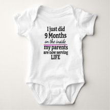 Personalised Baby Grow I Just Did 9 Months On The 