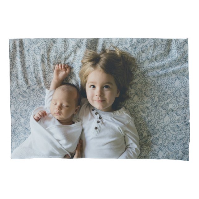 Personalised Baby Kids Photo Sweet Dreams Pillowcase (Front)