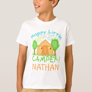 Personalised Baby / Kids Summer Camping T-Shirt