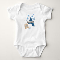 Personalised baby letter or name bodysuit