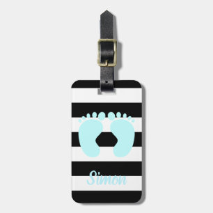 Personalised baby luggage tag