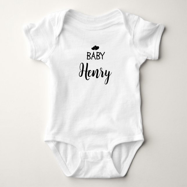 Personalised baby name bodysuit (Front)