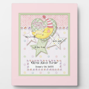 Personalised Baby Name Wall Nursery Art for Girl Plaque