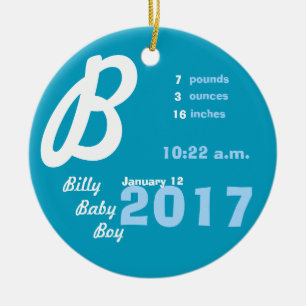 Personalised Baby Ornament