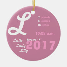 Personalised Baby Ornament