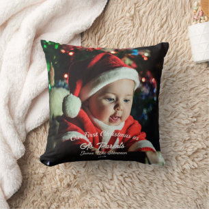Personalised baby Our First Christmas As Parent Cushion