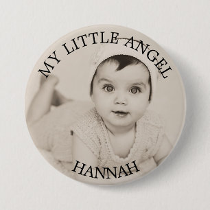 Personalised Baby Photo Button